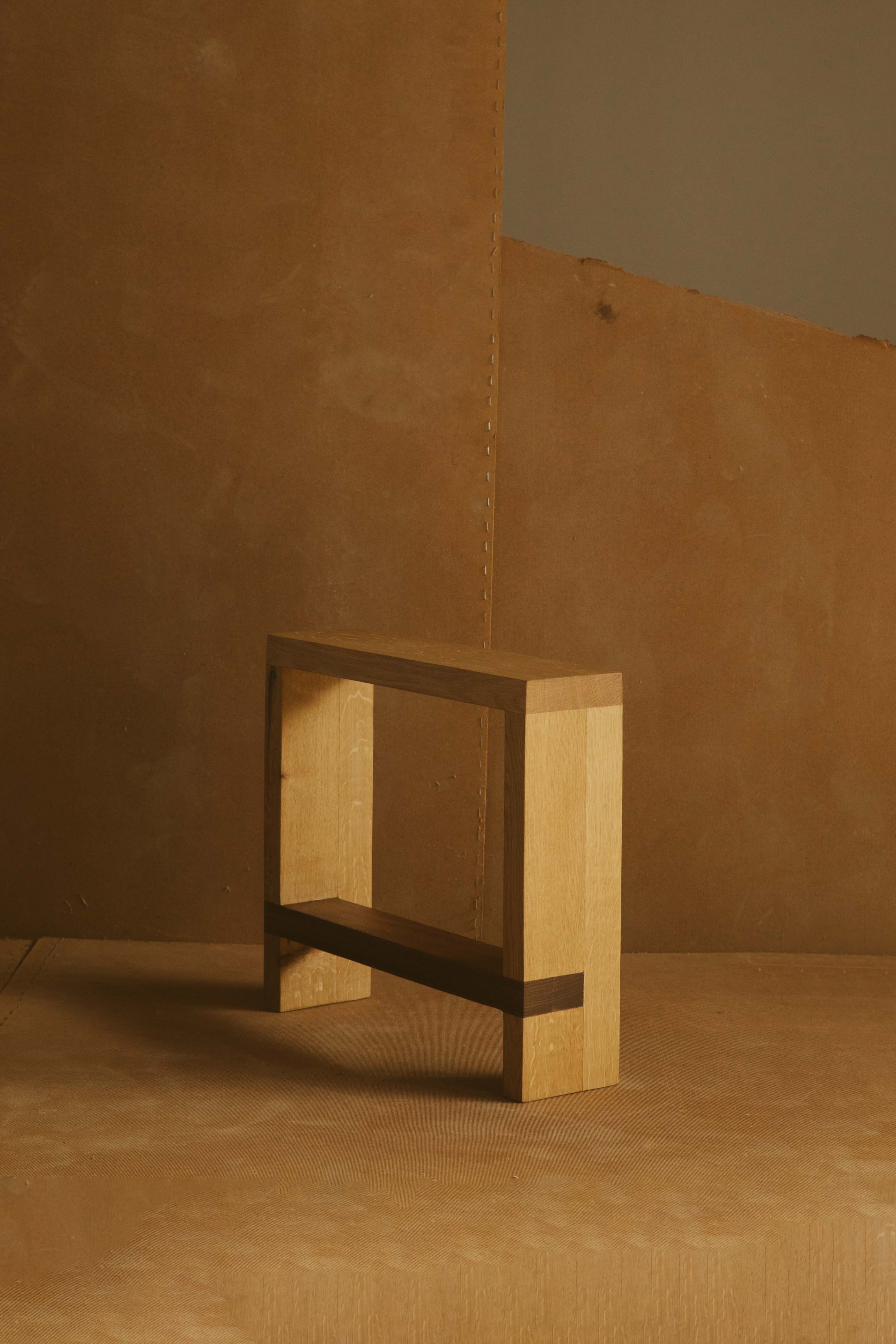 Taburete Roble+Iroko