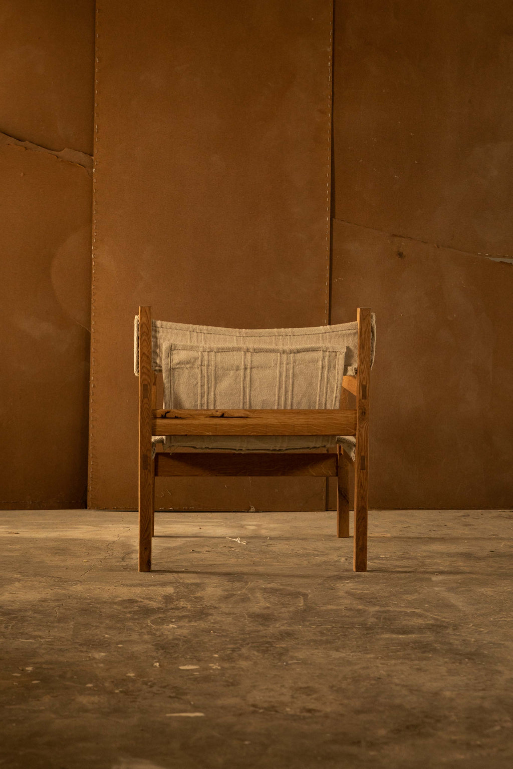 Sillón de Roble y Tela