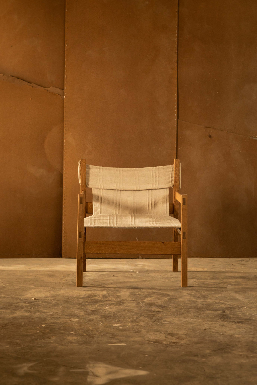 Sillón de Roble y Tela